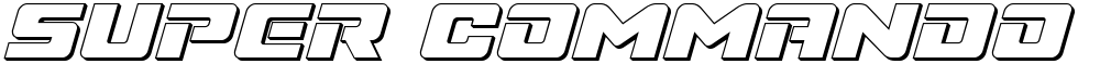 Super Commando 3D Italic