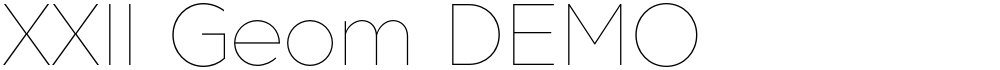 XXII Geom DEMO