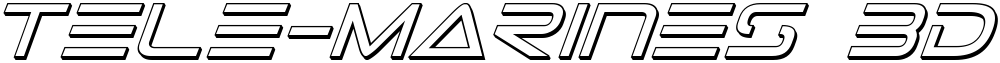 Tele-Marines 3D Italic