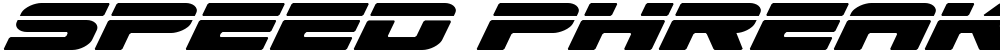Speed Phreak Italic