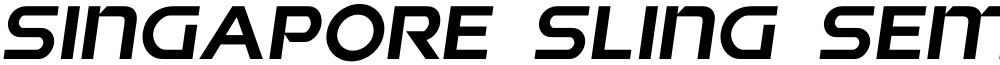 Singapore Sling Semi-Italic