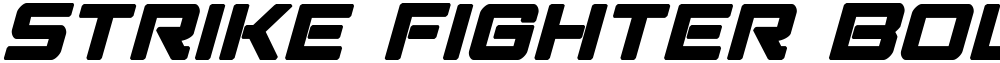 Strike Fighter Bold Italic