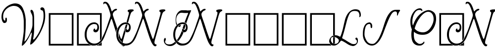 Wrenn Initials Condensed