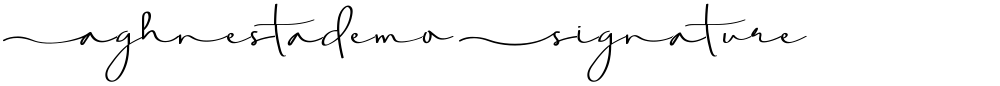 Aghnestademo Signature