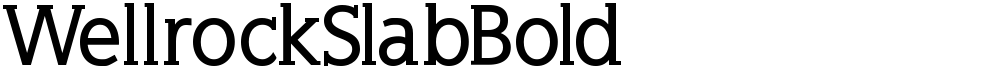 WellrockSlabBold
