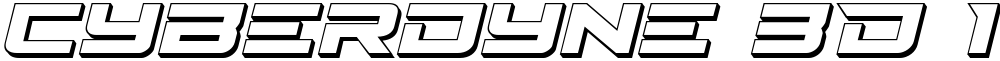 Cyberdyne 3D Italic