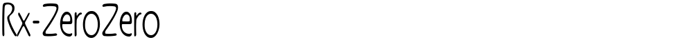 Rx-ZeroZero