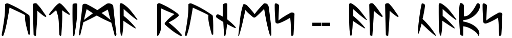 Ultima Runes -- ALL CAPS