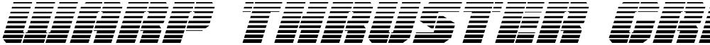 Warp Thruster Gradient Italic