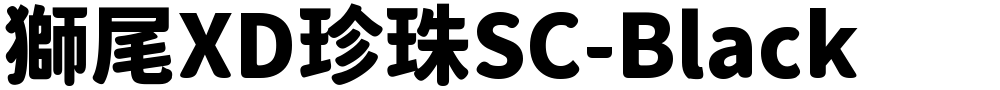 獅尾XD珍珠SC-Black