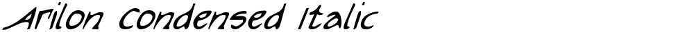 Arilon Condensed Italic