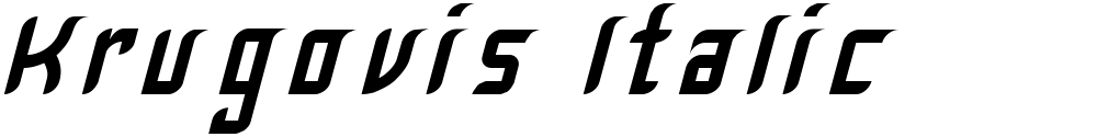 Krugovis-Italic