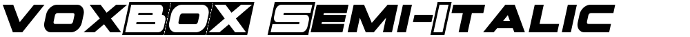 voxBOX Semi-Italic