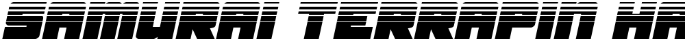 Samurai Terrapin Halftone Italic