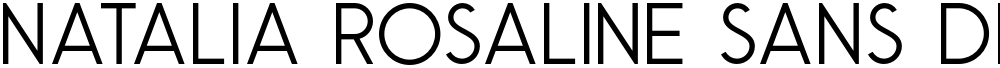 Natalia Rosaline Sans Demo