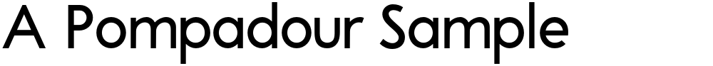 A Pompadour Sample