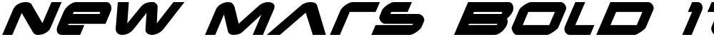 New Mars Bold Italic