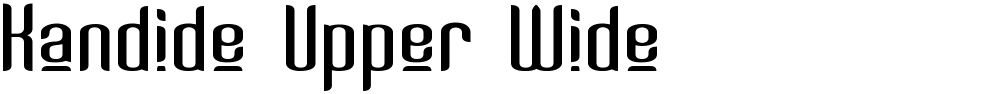 Kandide Upper Wide