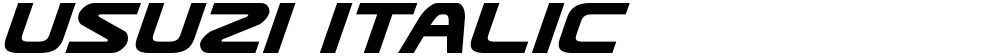 Usuzi Italic