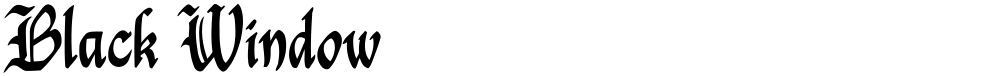 Black Window