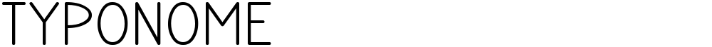 TYPONOME