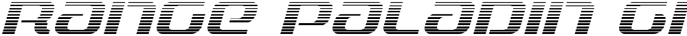 Range Paladin Gradient Italic