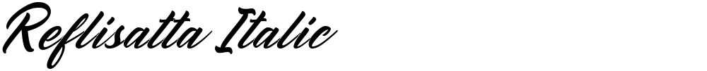 Reflisatta Italic
