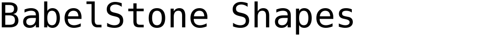 BabelStone Shapes