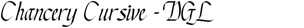 Chancery Cursive - DGL