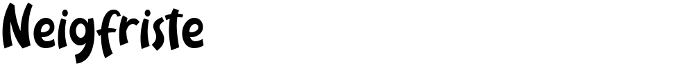 Neigfriste
