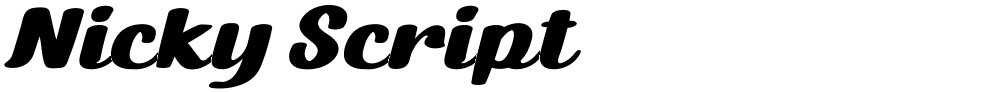 Nicky Script