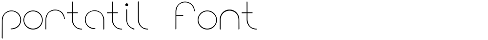 portatil font