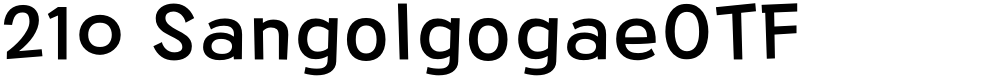 210 SangolgogaeOTF