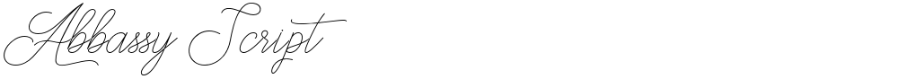 Abbassy Script
