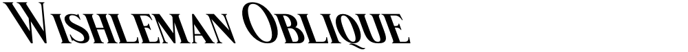 Wishleman Oblique