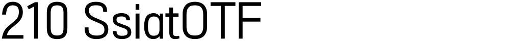 210 SsiatOTF