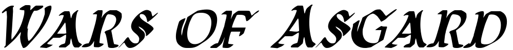 Wars of Asgard Condensed Italic