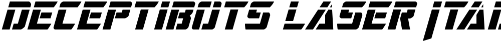 Deceptibots Laser Italic