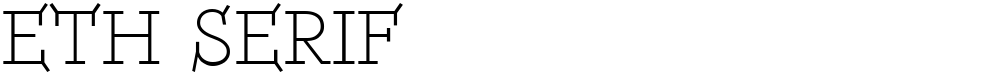 ETH Serif