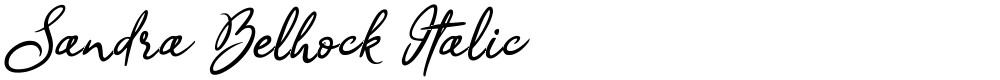 Sandra Belhock Italic