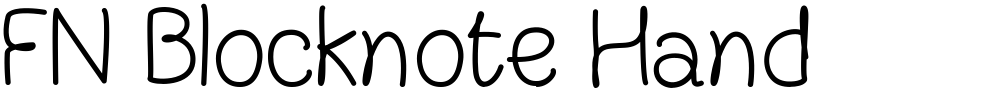 FN Blocknote Hand