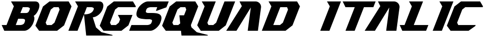 Borgsquad Italic