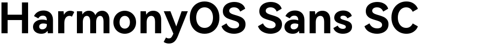 HarmonyOS Sans SC