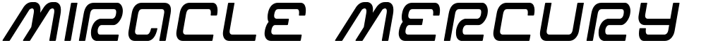 Miracle Mercury Semi-Bold Semi-Italic