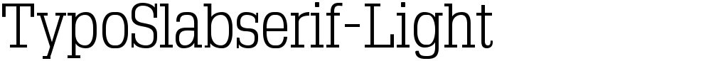TypoSlabserif-Light
