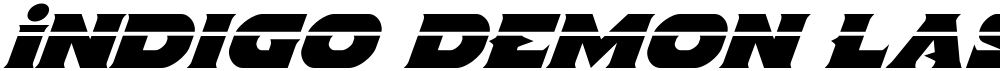 Indigo Demon Laser Italic