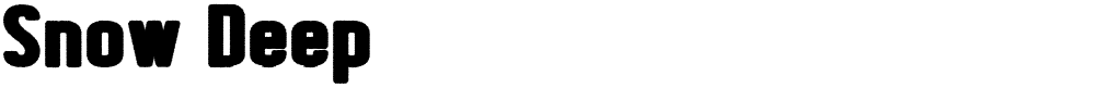Snow Deep