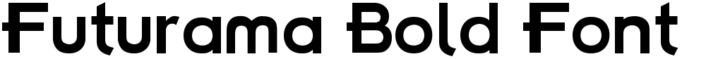 Futurama Bold Font