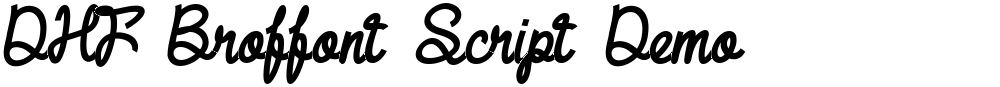 DHF Broffont Script Demo