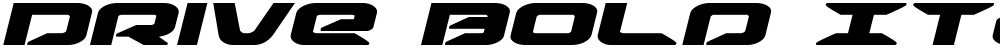 Drive Bold Italic